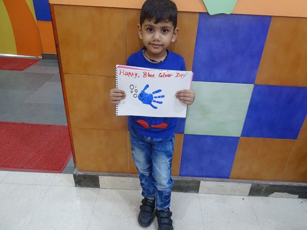 Blue Colour Day Celebration by Pre-primary kids