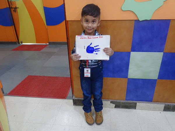 Blue Colour Day Celebration by Pre-primary kids