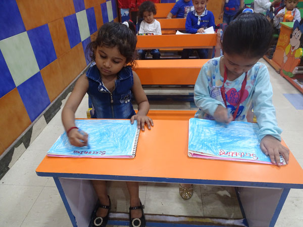 Blue Colour Day Celebration by Pre-primary kids