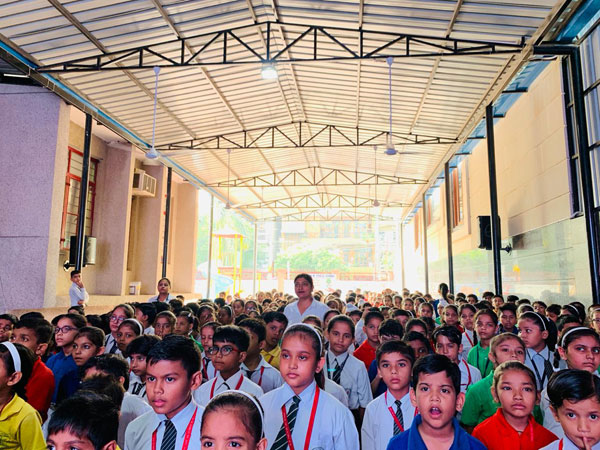 Fit India Movement celebration by primary students