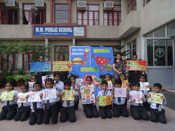 Poster and slogan Making Activity by Art & Craft Club on Balance Diet 
