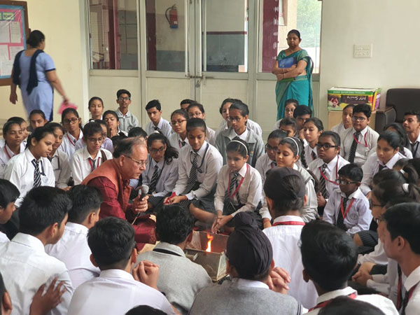 Hawan by class IX students