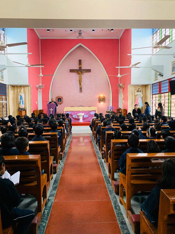 Visit to Church by primary students