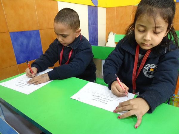 English and Hindi Calligraphy Competition