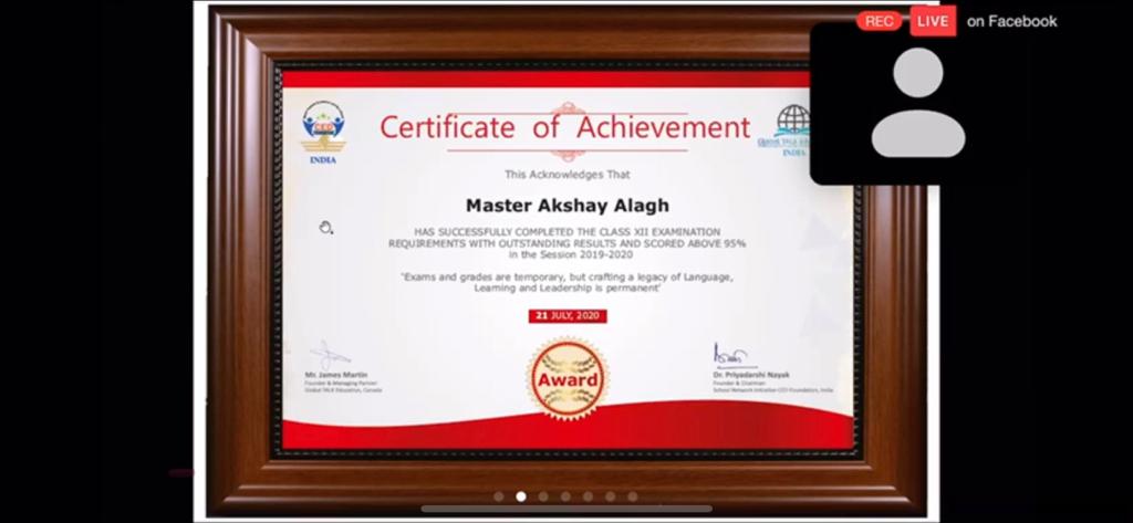 Rewards and Applauds of Topper