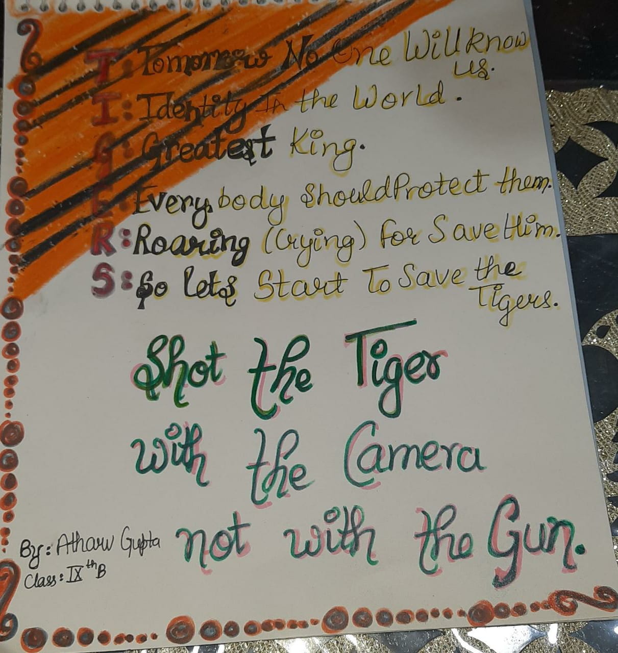 Celebration of International Tiger Day