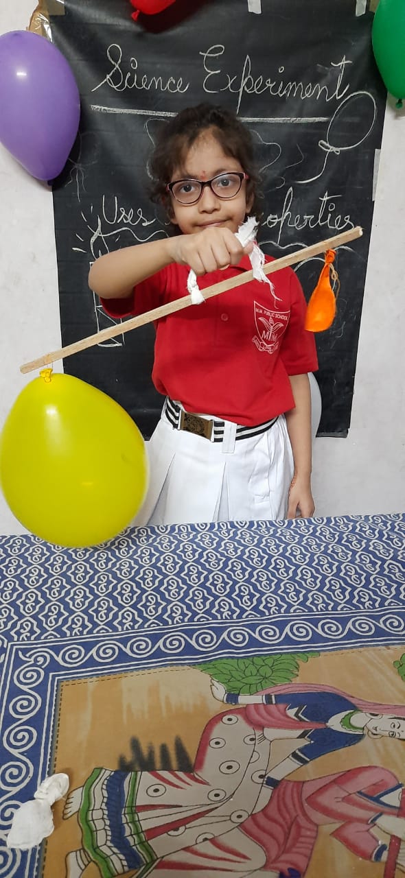 Science experiment on Air by class 2