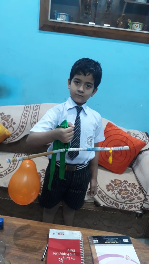 Science experiment on Air by class 2