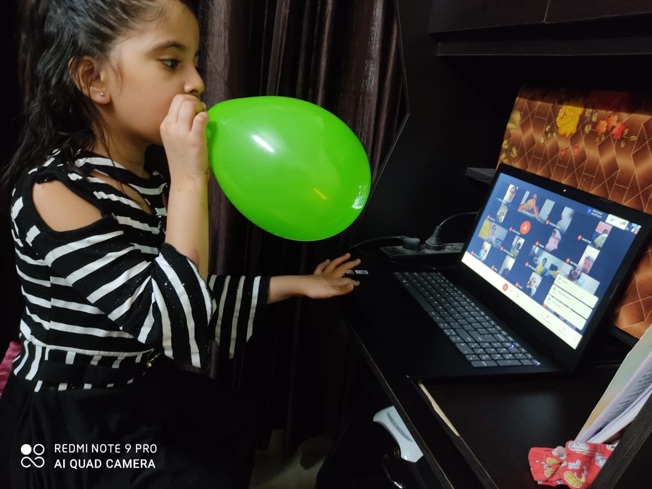 Science experiment on Air by class 2