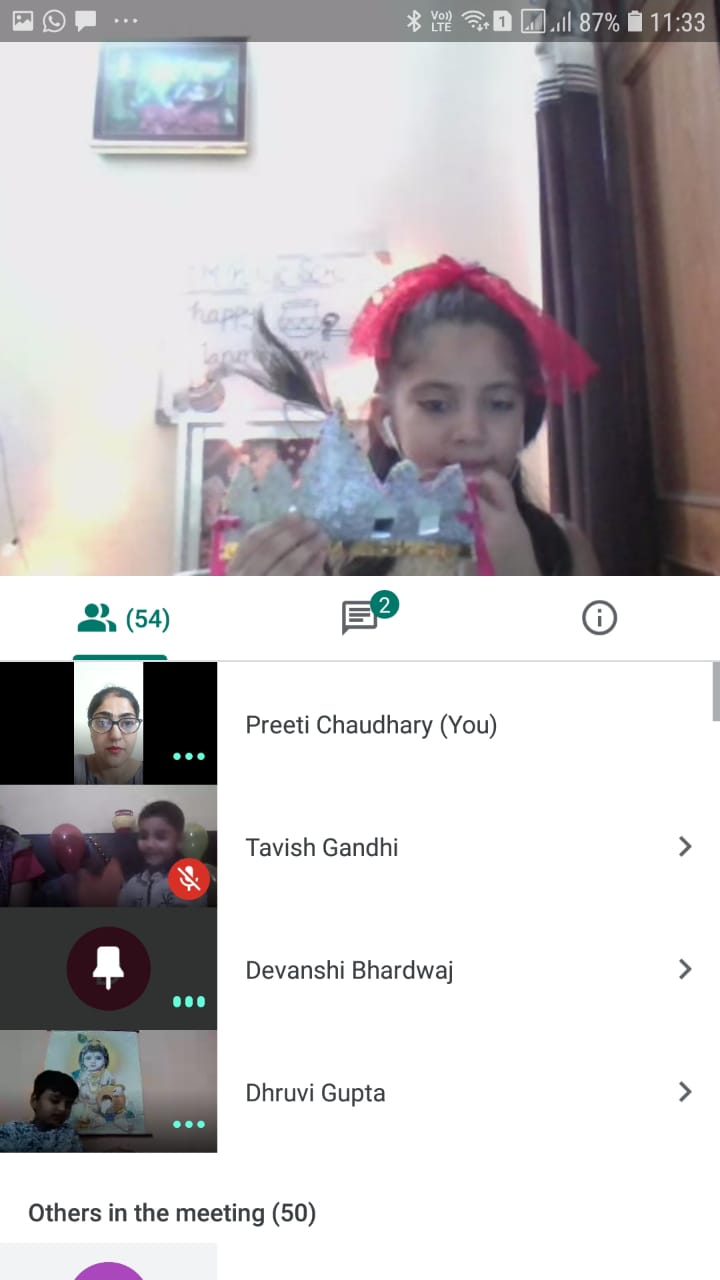 Janmashtmi celebration by Primary students