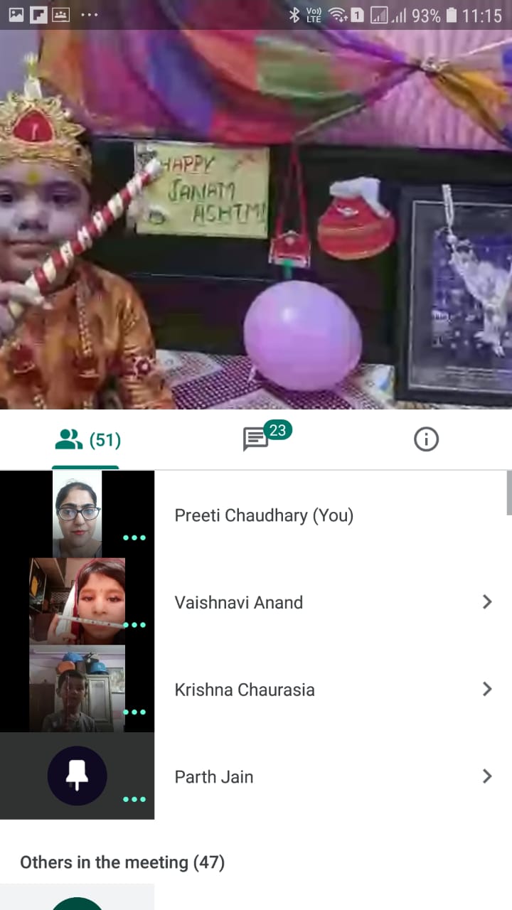 Janmashtmi celebration by Primary students
