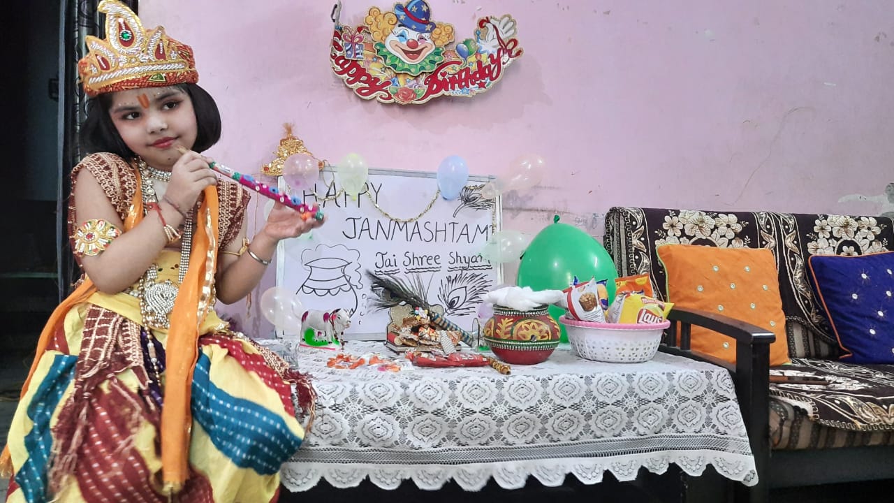 Janamashtami celebration by Pre-Primary kids