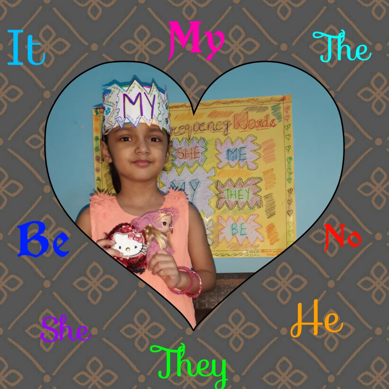 Little Youngsters Exploring High Frequency Words with play way method