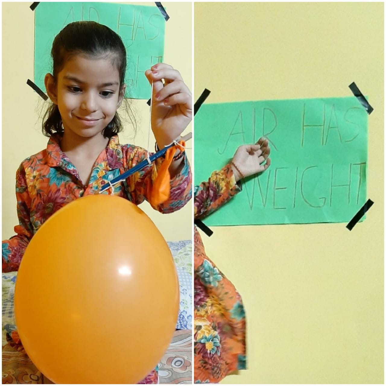 Air & Water Experiment by class I