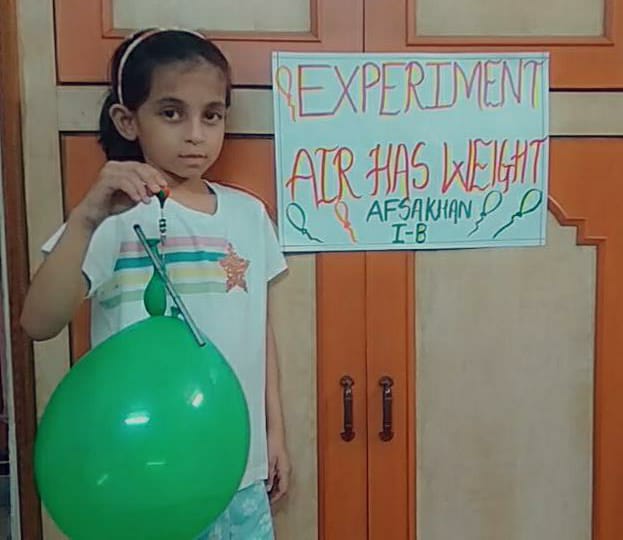 Air & Water Experiment by class I