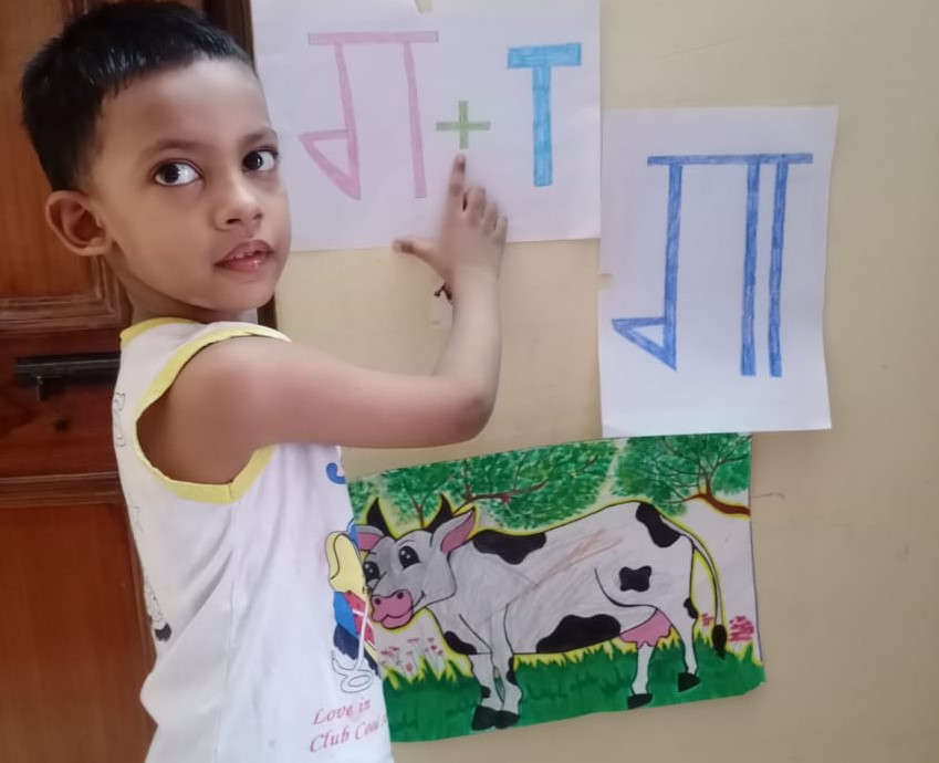 Activity on learning Hindi ‘Matra’