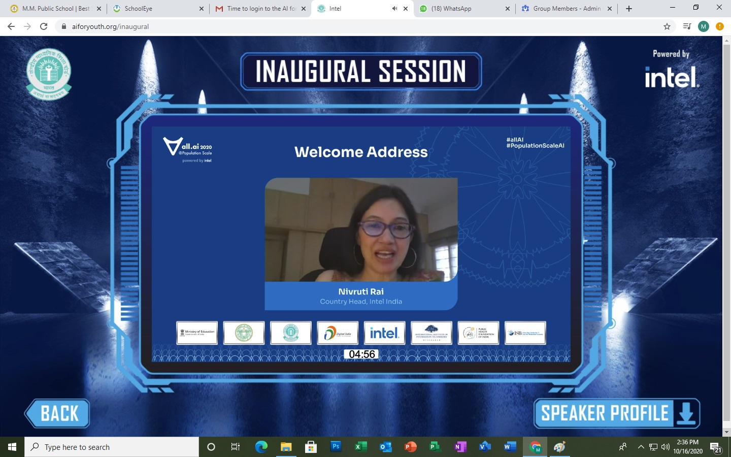 CBSE - Intel 'AI For Youth' Virtual Symposium