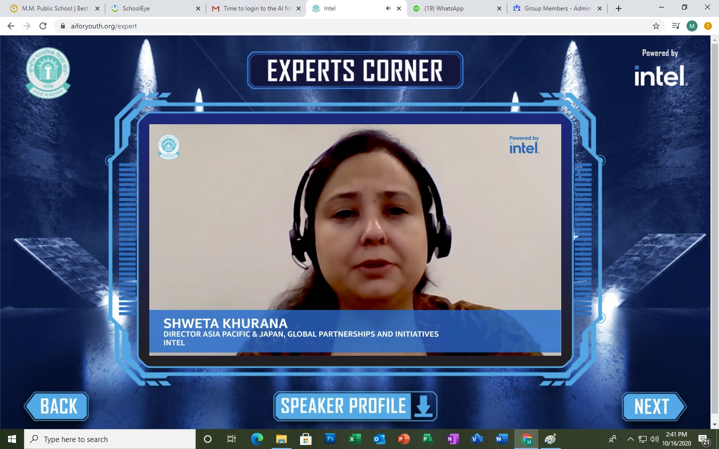 CBSE - Intel 'AI For Youth' Virtual Symposium