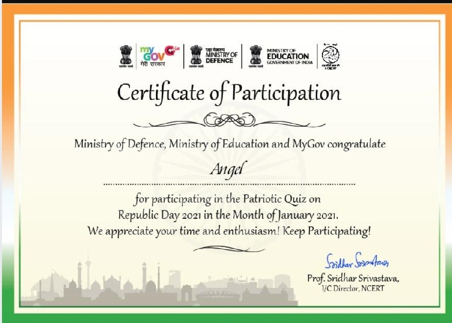 Participation in Patriotic Quiz