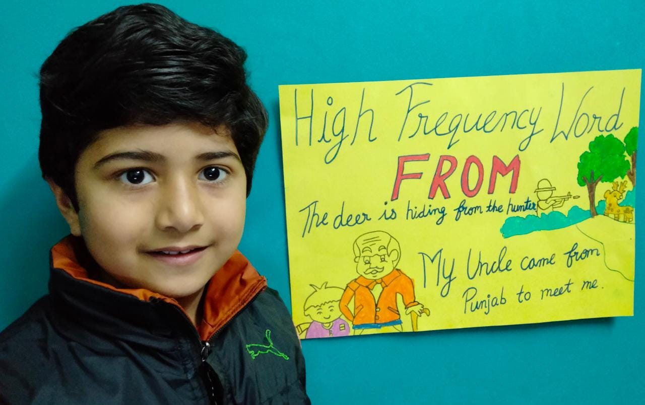 High Frequency Words activity by Pre-Primary
