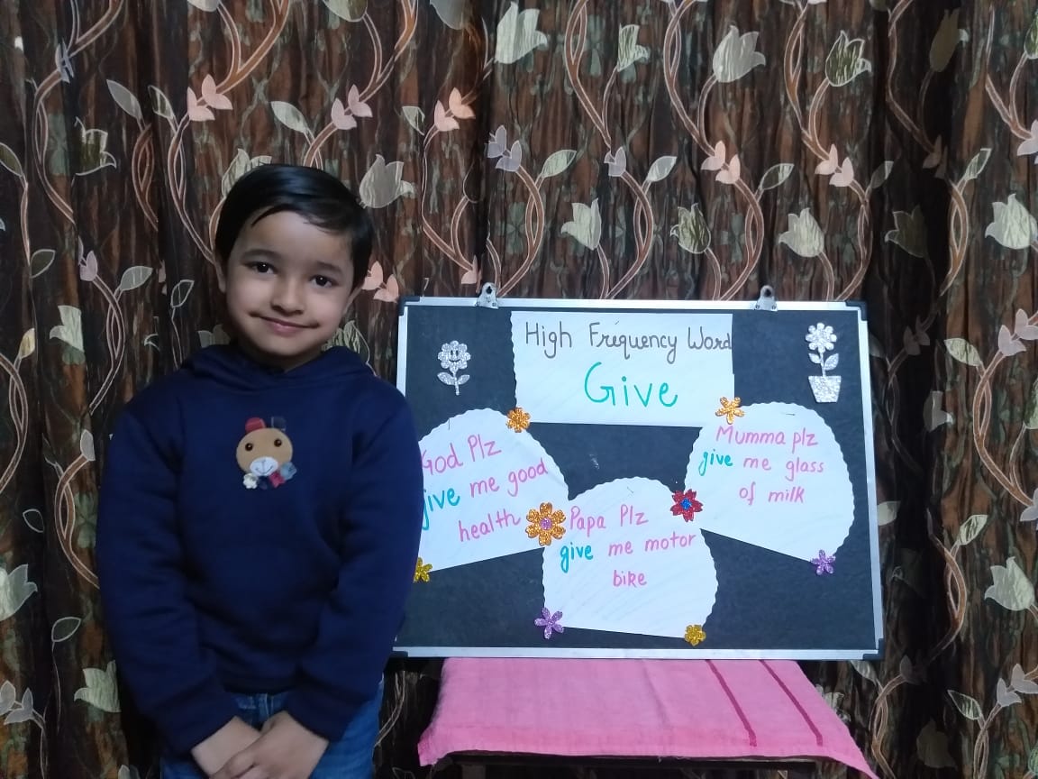 High Frequency Words activity by Pre-Primary