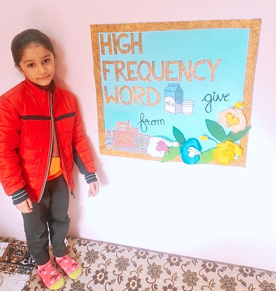 High Frequency Words activity by Pre-Primary