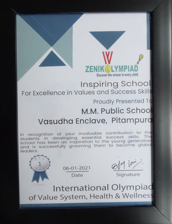 International Olympiad of Value System, Health & Wellness