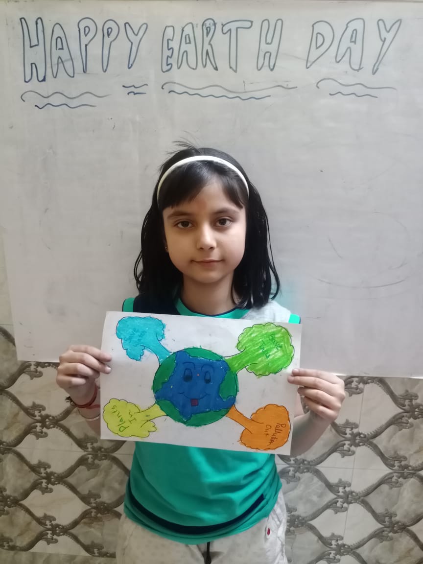 Earth Day Celebration by Middle classes students