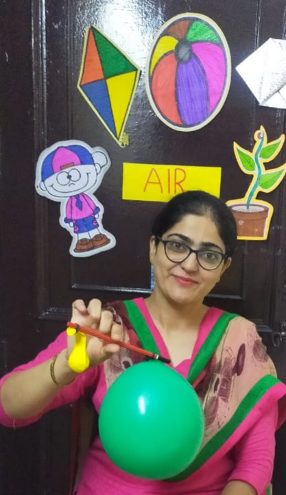 Air Experiment by II class students