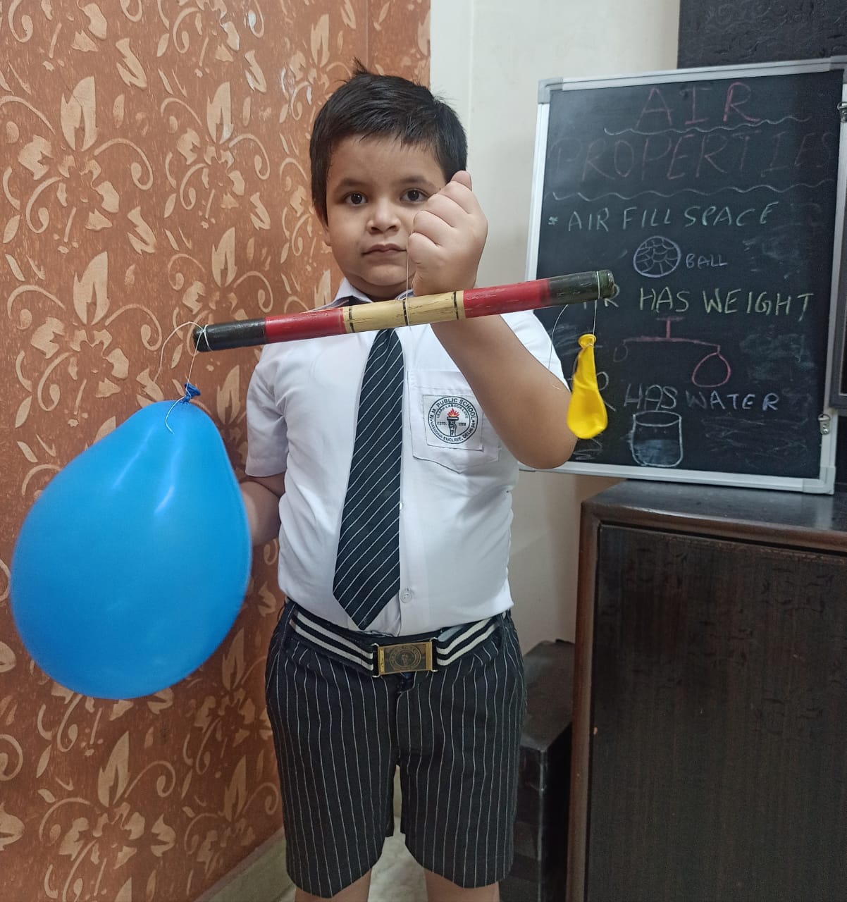 Air Experiment by II class students