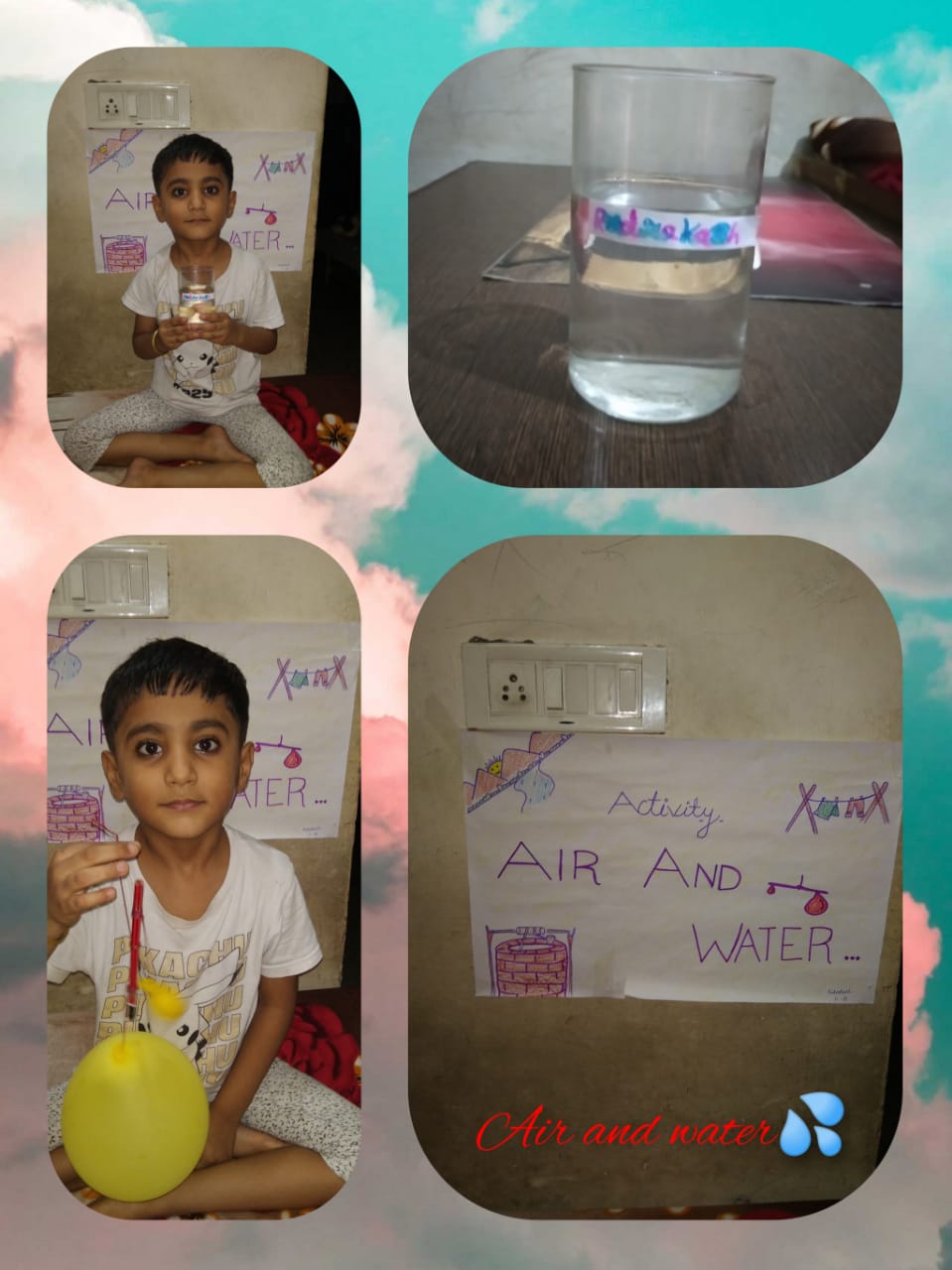 Air Experiment by II class students