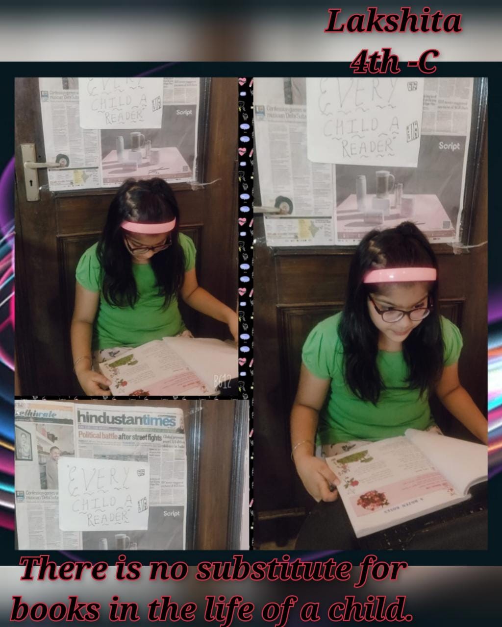 Celebration of National Reading Day, Week and Month by Primary Students