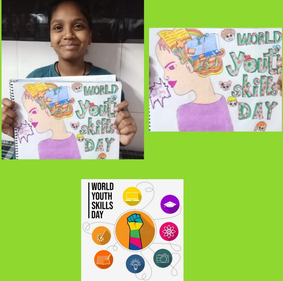 Posters Making on Youth Skill Day