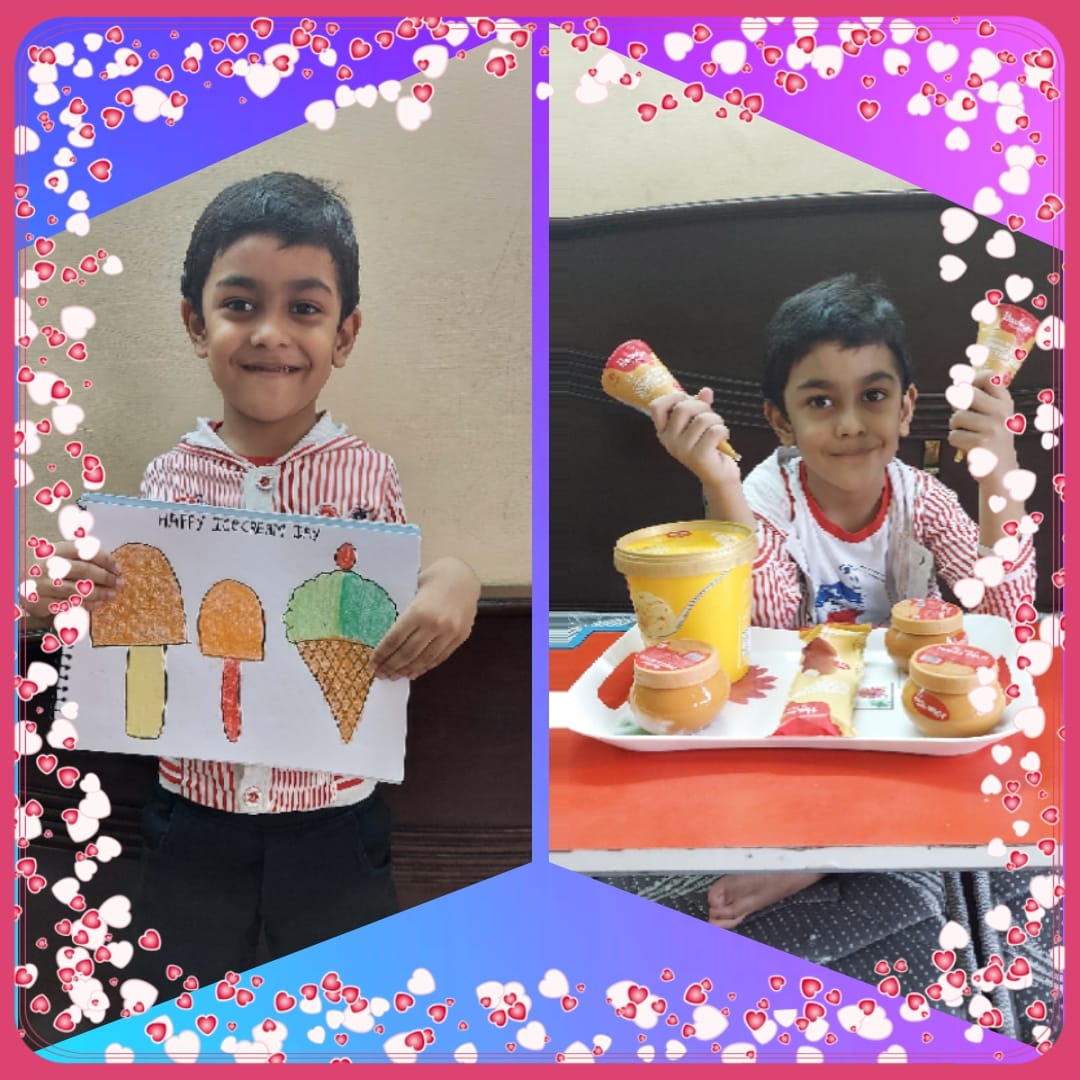 Ice Cream Day Celebration by Pre-Primary kids