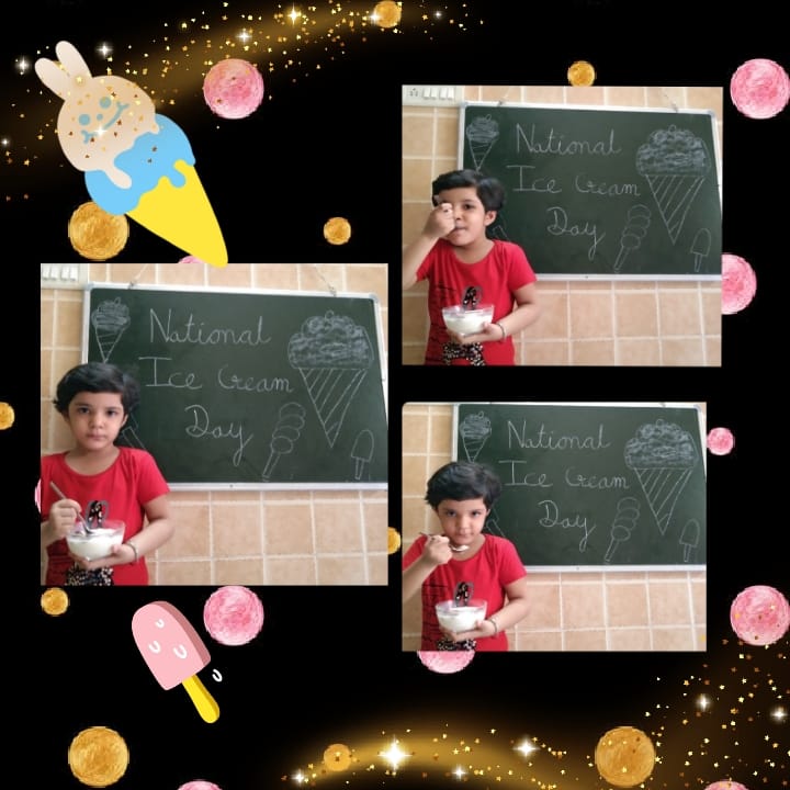 Ice Cream Day Celebration by Pre-Primary kids