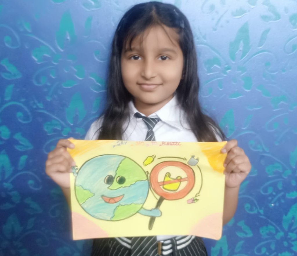 Poster Making on Say No to Plastic
