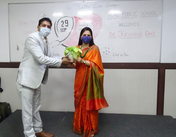 MM Public School Celebrated World Heart Day Events .... Azadi Ka Amrit Mahotsav