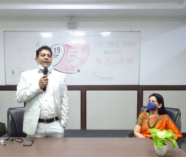 MM Public School Celebrated World Heart Day Events .... Azadi Ka Amrit Mahotsav