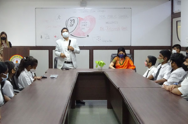 MM Public School Celebrated World Heart Day Events .... Azadi Ka Amrit Mahotsav