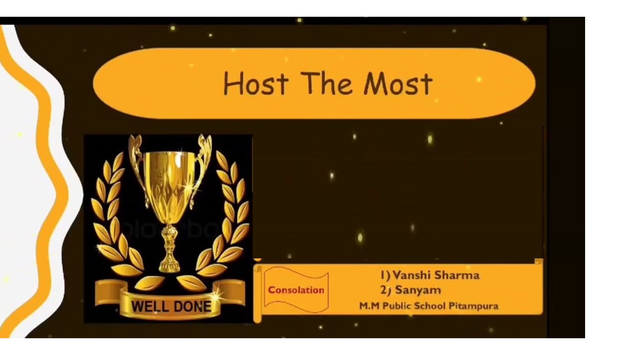 Achievements in Inter-school Competition