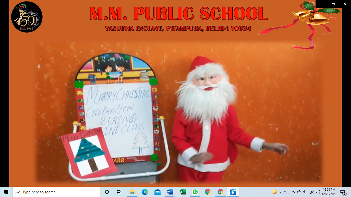 Christmas Celebration by Primary and Middle wing students