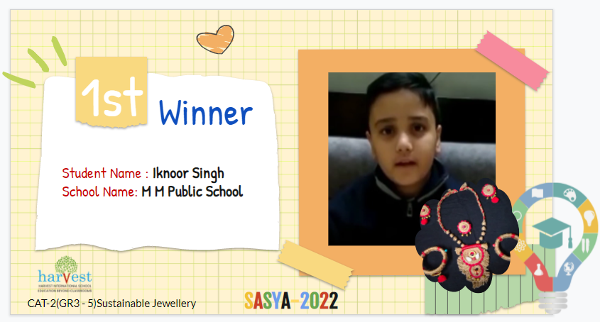 Magnificent Positions at Sasya 2022 Inter-School Competition