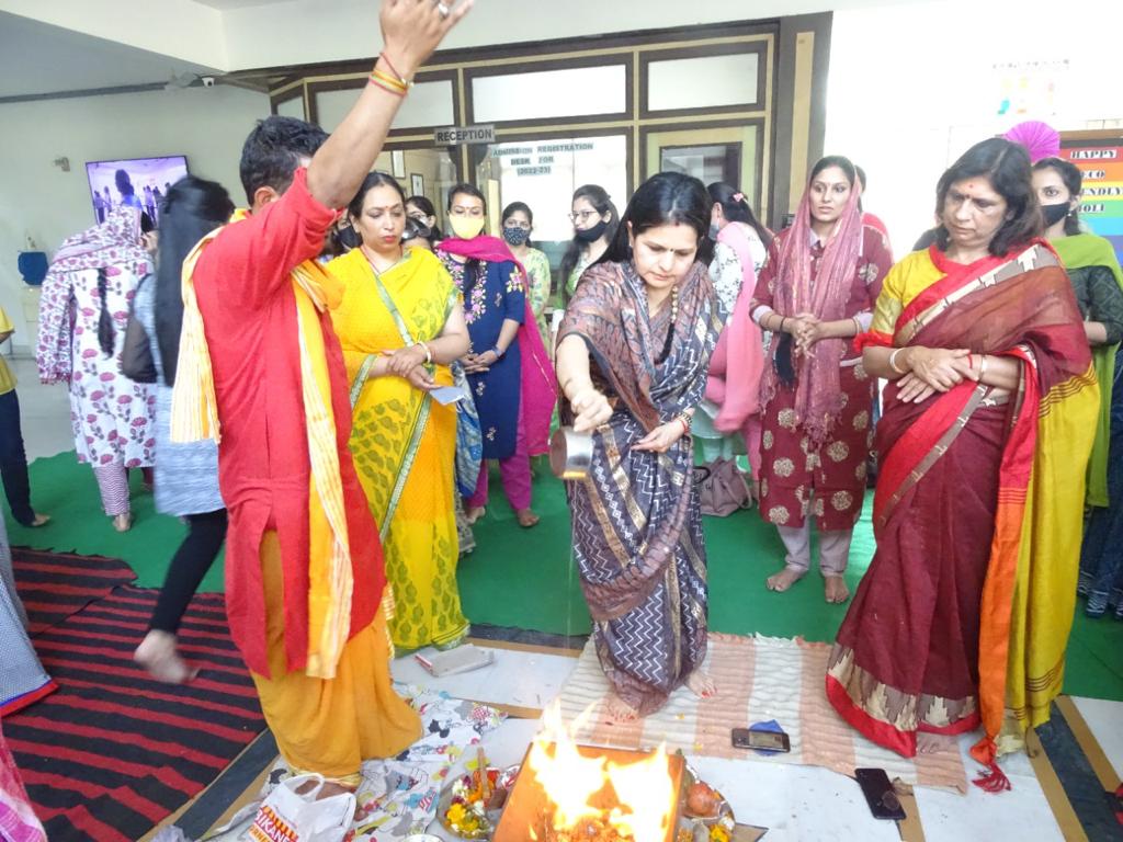 Spiritual gathering for the staff members