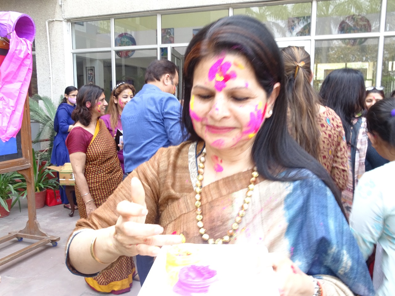 Holi Celebration in School