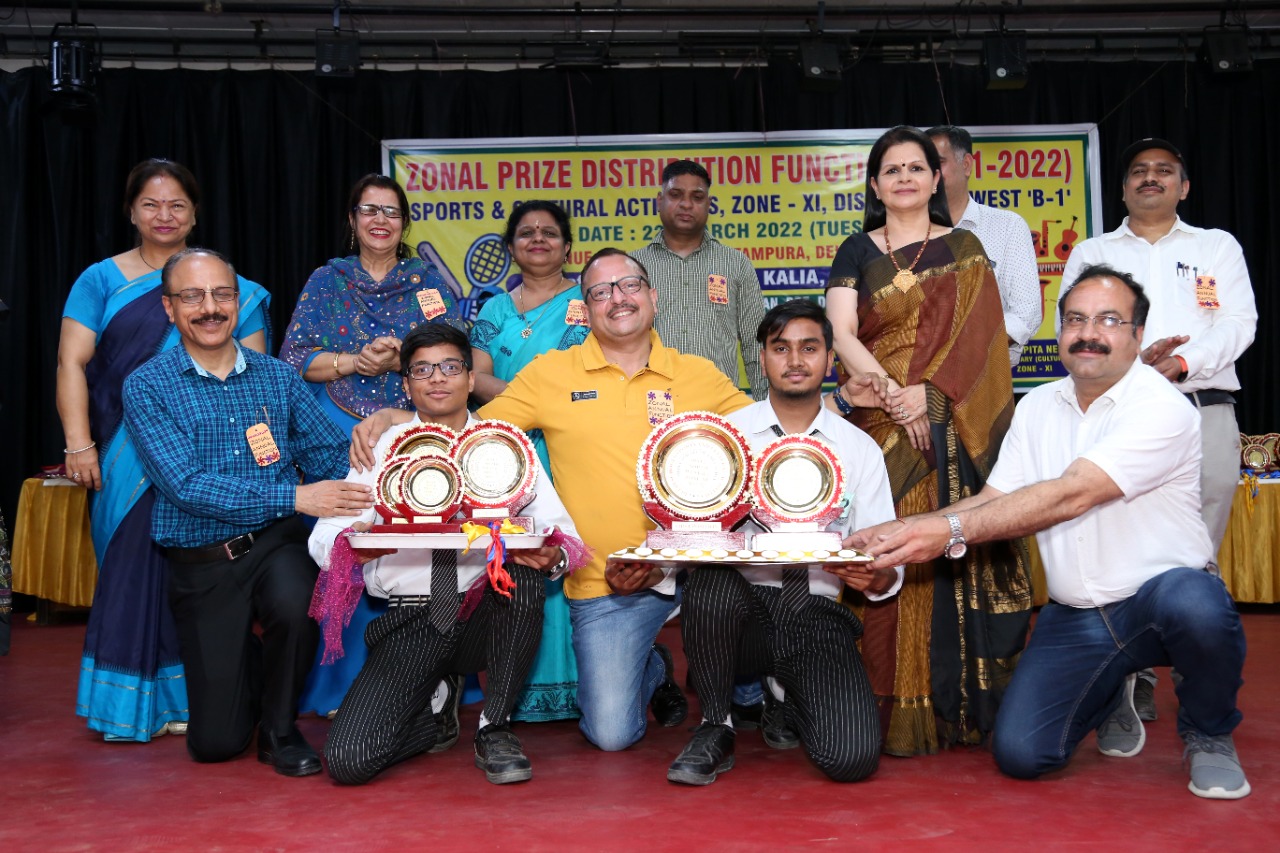 Recognition as overall champion in cultural and prizes in Sports by Directorate of Education