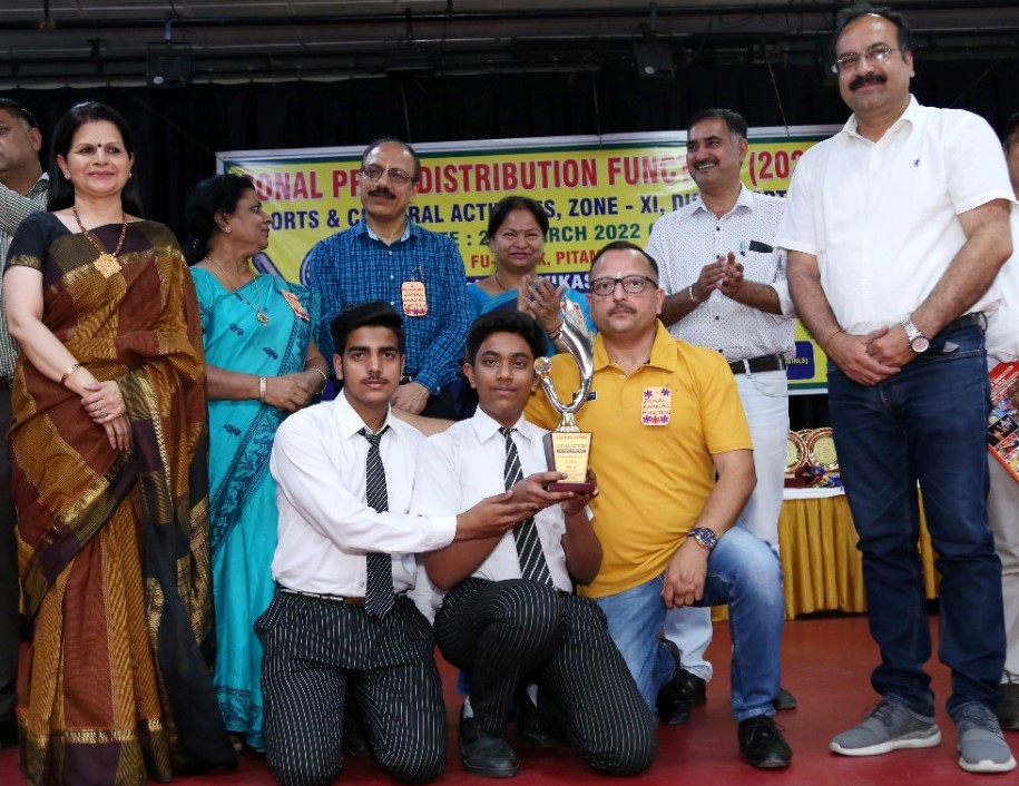 Recognition as overall champion in cultural and prizes in Sports by Directorate of Education