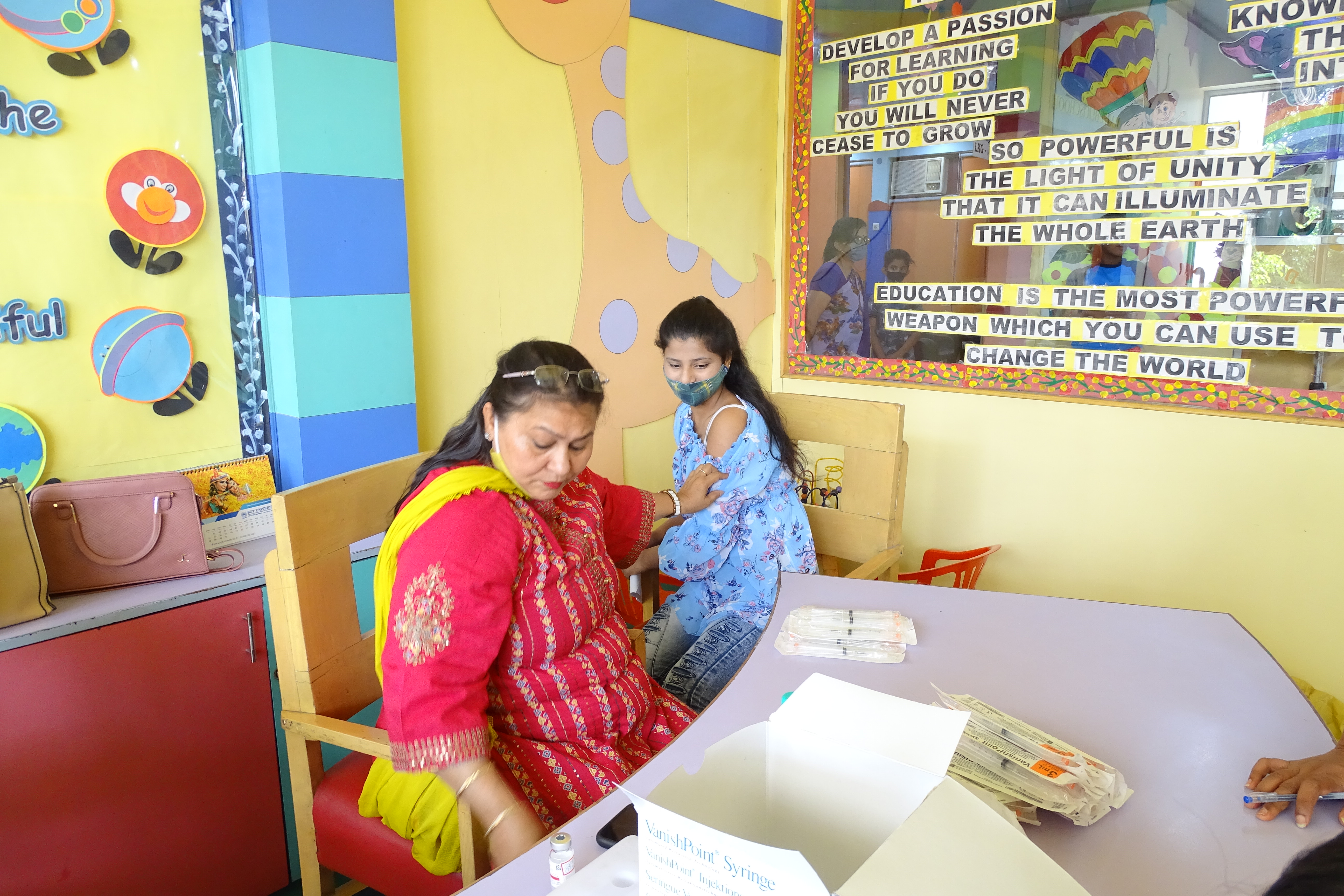 THIRD FREE VACCINATION CAMP FOR STUDENTS AT MMPS