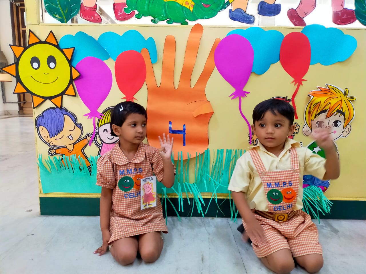 Learning Alphabet ‘F’ and Number ‘4’ by Pre-Primary