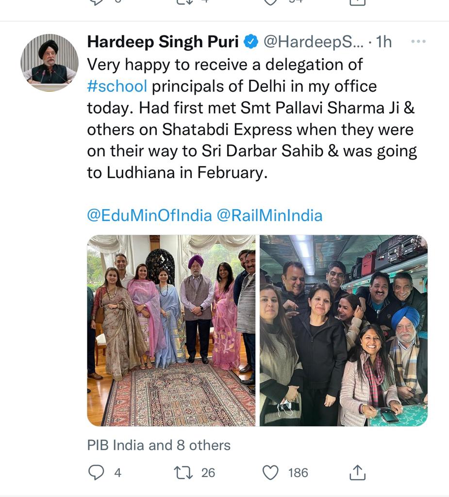Interaction with Mr. Hardeep Singh Puri Ji
