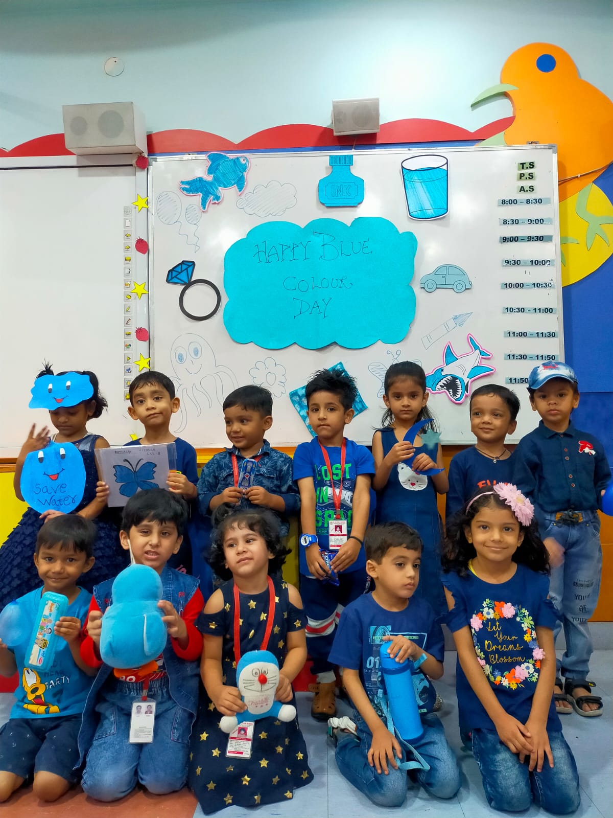 Activity on Blue Colour Day